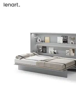 Postele Dig-net nábytok Sklápacia posteľ Lenart BED CONCEPT BC-05 sivá | 120 x 200 cm