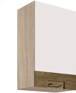 Kuchynské skrinky visiace Skrinka do kuchyne Favorit 31g Sonoma/White+Ribbeck