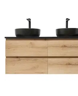 Kúpeľňový nábytok Kúpeľňová skrinka s umývadlom SAT B-Way 119x50x45 cm dub mat BWAY2120OAKTKUBB BWAY2120OAKTKUBB