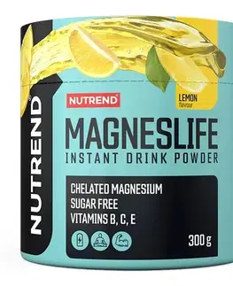 Magnézium MagnesLife Instant Drink Powder - Nutrend 300 g Raspberry