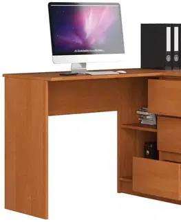 Písacie stoly Moderný písací stôl HERRA124P, jelša