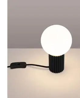 Lampy  SL.1716 - Stolná lampa HALO 1xG9/8W/230V pr. 12 cm čierna SL.1716