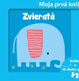 Leporelá, krabičky, puzzle knihy Moja prvá knižka a puzzle: Zvieratá