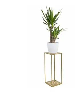 Stojany na kvetiny HowHomely Stojan na kvety 60x24 cm zlatá 10-1524/60/-zloty