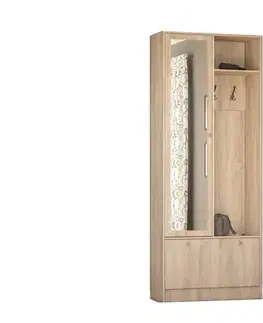 Predsieňové zostavy PRESTO dizajnová predsieň dub sonoma