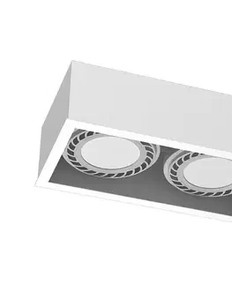 Svietidlá - Brosline 1274 - Bodové svietidlo CAGE 2xGU10/18W/230V biela 1274