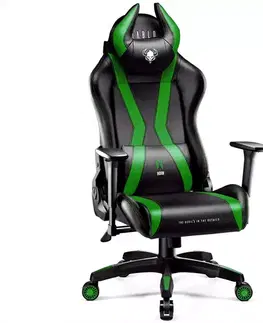 Otočné kreslá Otočné kreslo Normal Diablo X-Horn 2.0 čierna/zelená