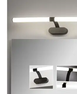 Kúpeľňové zrkadlá Brilagi - Kúpeľňové zrkadlové osvetlenie TUBEO LED/8W/230V 60 cm IP44 čierna FG-M1-C07-600-BLK