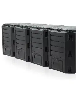 Kompostéry NABBI IKLM1600C záhradný kompostér 1600 l čierna