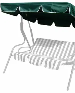 Záhradný nábytok Happy Green Strieška na hojdačku Stripy