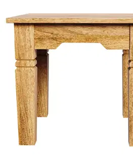 Odkladacie stolíky Odkladací stolík Guru 45x40x45 indický masív mango
