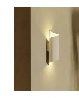 Svietidlá Eglo 902024 - LED vonkajšie nástenné svietidlo MONTARELLO 2xLED/4W/230V IP44 biela 902024
