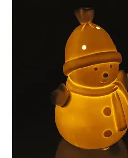 Svietidlá  - LED Vianočná porcelánová dekorácia LED/3xLR44 snehuliak 50005595