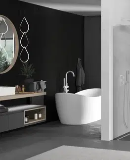 Sprchové dvere MEXEN/S - Kioto Sprchová zástena WALK-IN 90 x 30, transparent, biela 800-090-212-20-00-030