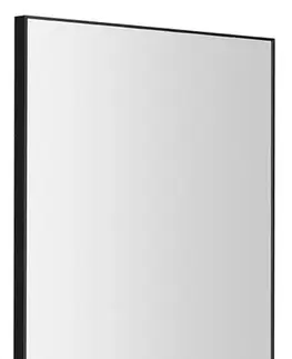 Kúpeľňové zrkadlá SAPHO - AROWANA zrkadlo v ráme 50x80cm, čierna mat AWB5080