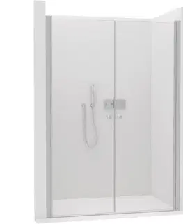 Sprchovacie kúty CERANO - Sprchové 2-krídlové dvere Antelo L/P - 6 mm - chróm, transparentné sklo - 220x190 CER-482137