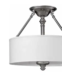 Svietidlá Elstead Hinkley HK-SUSSEX-SF - Prisadené stropné svietidlo SUSSEX 3xE27/60W/230V, matný chróm HK-SUSSEX-SF