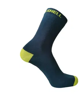 Pánske ponožky DexShell Ultra Thin Crew Navy-Lime - M (39-41)