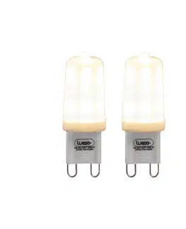 LED osvetlenie Sada 2 G9 stmievateľných LED žiaroviek 3W 280lm 2700K