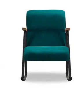 Kreslá Hojdacie kreslo Yoka - Petrol Blue