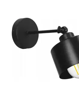 Svietidlá SmartLED Nástenné svietidlo 1xE27/20W/230V čierne 7025