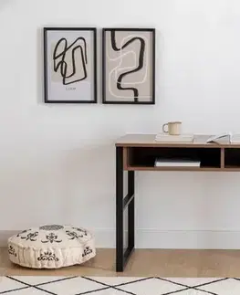 Písacie stoly Písací stôl Nove - Walnut