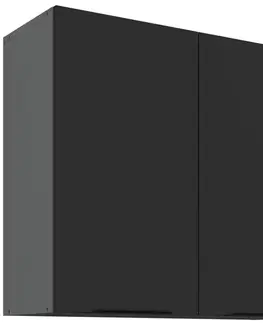 Kuchynské skrinky visiace Kuchynská skrinka Aria-Bl/Ant Anti Fingerprint 80g-72 2f