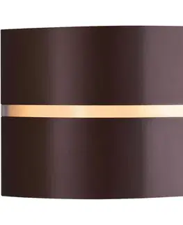 Svietidlá Nordlux - Vonkajšie nástenné svietidlo SI 1xE27/10W/230V IP44 hnedá 2418311061