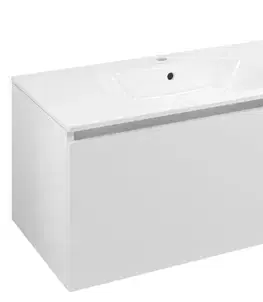 Kúpeľňový nábytok SAPHO - LOREA skrinka 180x46x51,5cm (80+20+80cm), biela matná LE080-3131-04