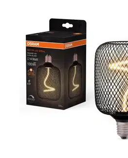 LED osvetlenie LED Stmievateľná žiarovka DECOR FILAMENT E27/3,5W/230V 1800K čierna - Osram 4058075840300