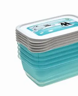 Dózy na potraviny Kinekus Dóza na potraviny plastová, sada 5ks, MAGIC ICE/POLAR, 0,5L, 15,5x10,5x6cm, obdĺžnik