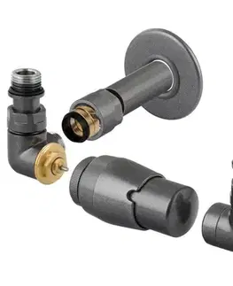 Radiátory do kúpeľne HOPA - CLASSIC-SET, rohový ventil (Z2) - Farba - Anthracite, Variant - Ľavá RDCLASSICSETLA