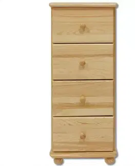 Komody do spálne Komoda z Borovice KD112 surová
