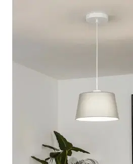 Svietidlá BRILAGI - LED luster na lanku CERIA 1xE27/40W/230V, priemer 25 cm, sivý EG300171+EG781033