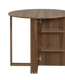 Jedálenské stoly Skladací stôl Middle - Walnut