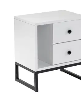 Konferenčné stolíky Nočný stolík Glimmer White