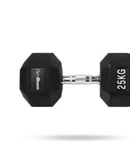 Činky GymBeam Hexagonal Dumbbell  white
