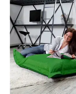 Sedacie vaky a kocky Sedací vak vankúš z nylonu TiaHome - Zelená