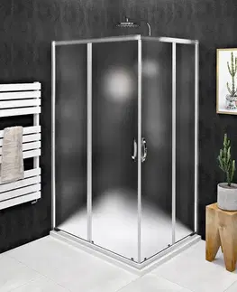 Sprchové dvere GELCO - SIGMA SIMPLY obdĺžniková sprchová zástena 900x800 L/P varianta, rohový vstup, Brick sklo GS2490GS2480