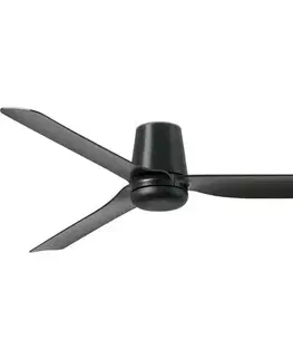 Ventilátory FARO Barcelona FARO 33830WT-Stropný látor PUNT TUB M čierna pr. 132 cm WT + diaľkové ovládanie 33830T