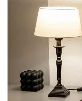 Lampy BRILAGI - Stolová lampa CERIA 1xE27/60W/230V pr. 25 cm čierna/biela 1xEG49185+EG781032