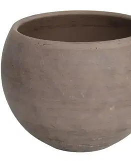 Záhrada Obal na kvetináč guľatý Basalt 17 cm