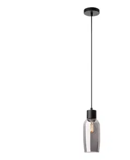 Svietidlá Redo 01-4044 - Luster na lanku ATLANTIS 1xE27/42W/230V pr. 11 cm čierna 01-4044