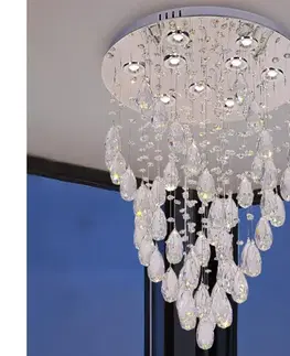 Svietidlá  LED krištáľové stropné svietidlo MAJURO LED/30W/230V pr. 45 cm lesklý chróm + DO N3001