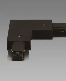 Lampy do obývačky Rohový konektor PS230V L čierny 04111 koľajnicový systém