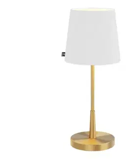 Lampy ByRydens 4002730-6501 - Stolová lampa LUMI 1xE27/8W/230V biela/zlatá 48,5 cm 4002730-6501
