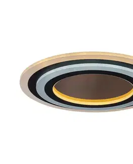 Svietidlá Rabalux 71314-LED Stmievateľné stropné svietidlo TANELI 56W/230V 3000/4000/6000K chróm/čierna + diaľkové ovládanie 71314