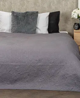 Prikrývky 4Home Prehoz na posteľ Doubleface sivá/biela, 220 x 240 cm
