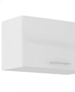 Kuchynské skrinky visiace Kuchynská skrinka Lara 60gu-36 1f Mdf biely lesk