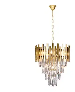Svietidlá  Luster na reťazi ASPEN GOLD 9xE14/40W/230V ML6000
